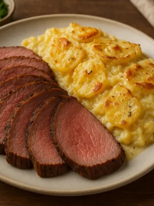 Tjälknöl med potatisgratäng